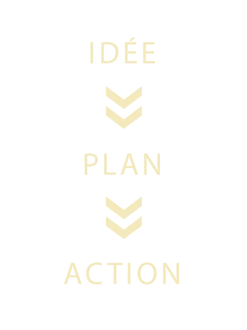 Votre idée devient un plan qui dicte les actions à prendre.